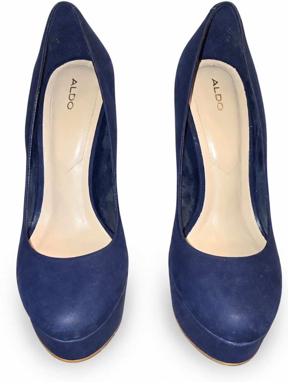 ALDO Kassandra Navy Blue Platform Pumps Stiletto Heels - Size 10 - Picture 5 of 10